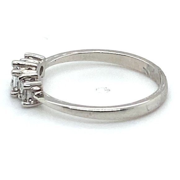 Diamond .60ct Solid 14K White Gold Ring - Picture 7 of 7